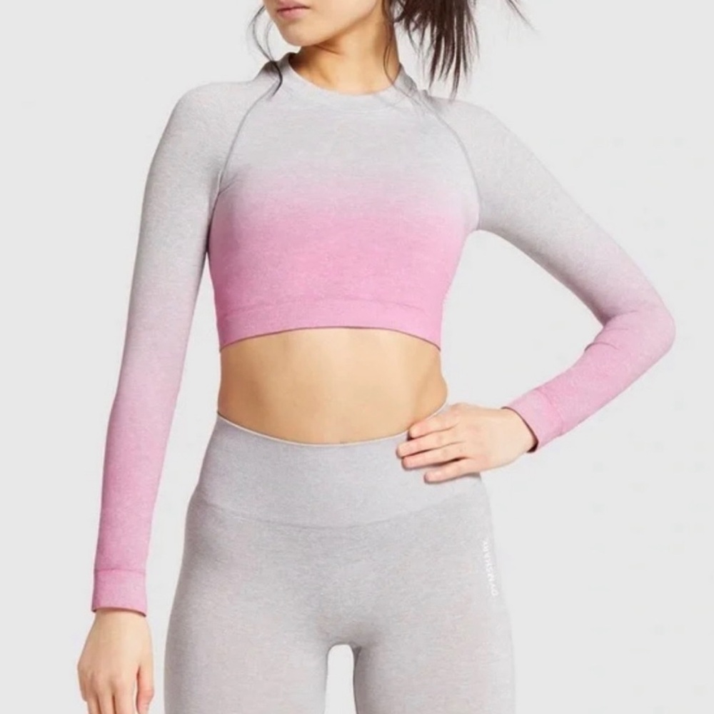 GYMSHARK- Adapt ombré crop top